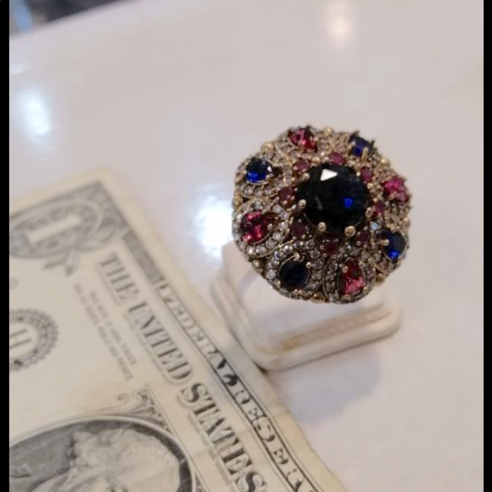 Turkish Handmade Jewelry. Sterling Silver and Bronze. Fusion of Victorian. Ring!